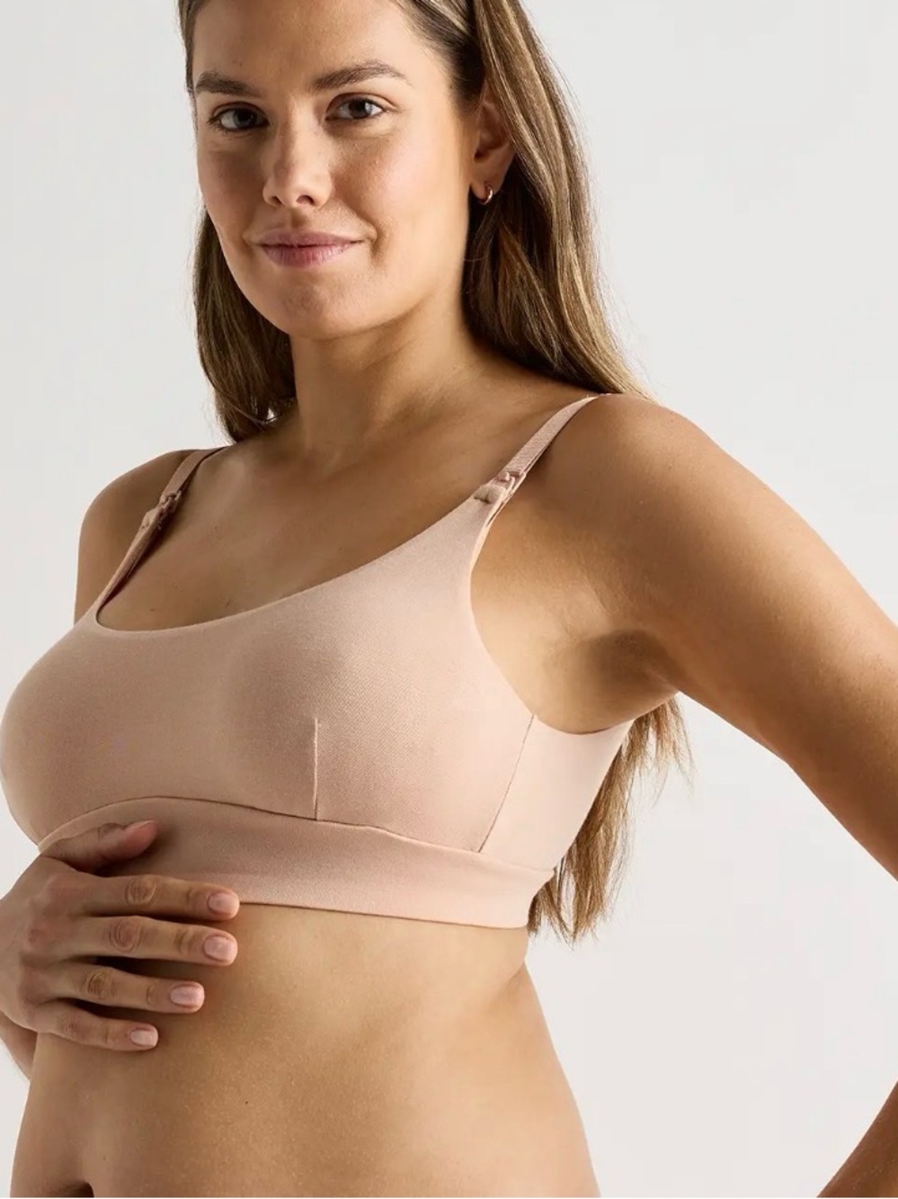 Quince Micromodal Nude Maternity/Nursing Bralette 2 pack